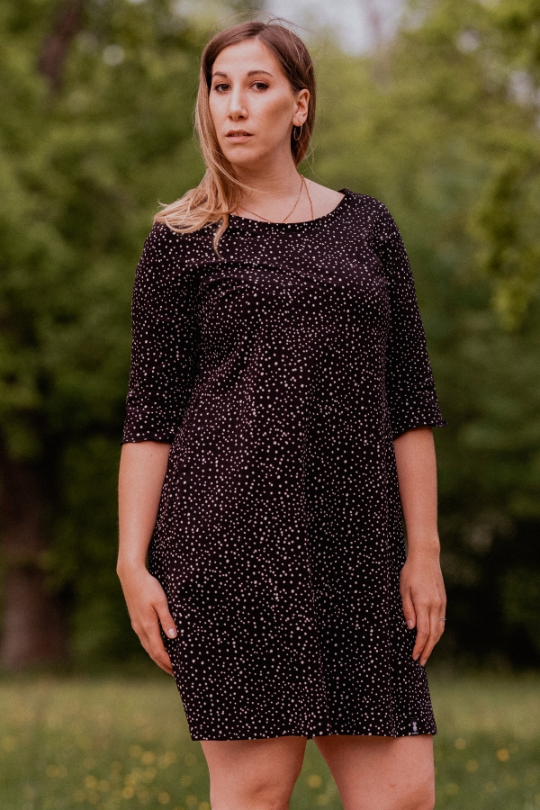 Shirtkleid mit Pünktchen